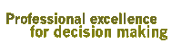 Professional excellence for decision making